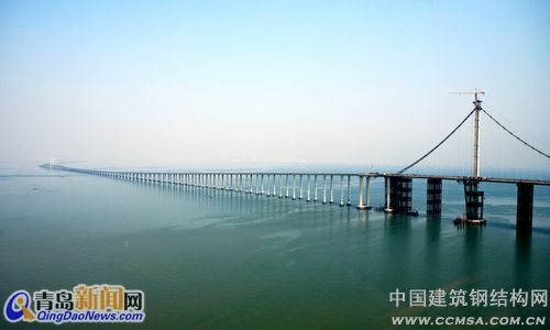 世界第一跨海大橋青島海灣大橋通車　青島至黃島將省時(shí)20分鐘